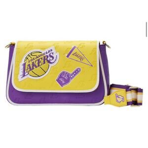 Loungefly LA Lakers Crossbody Bag NBA Basketball NWT